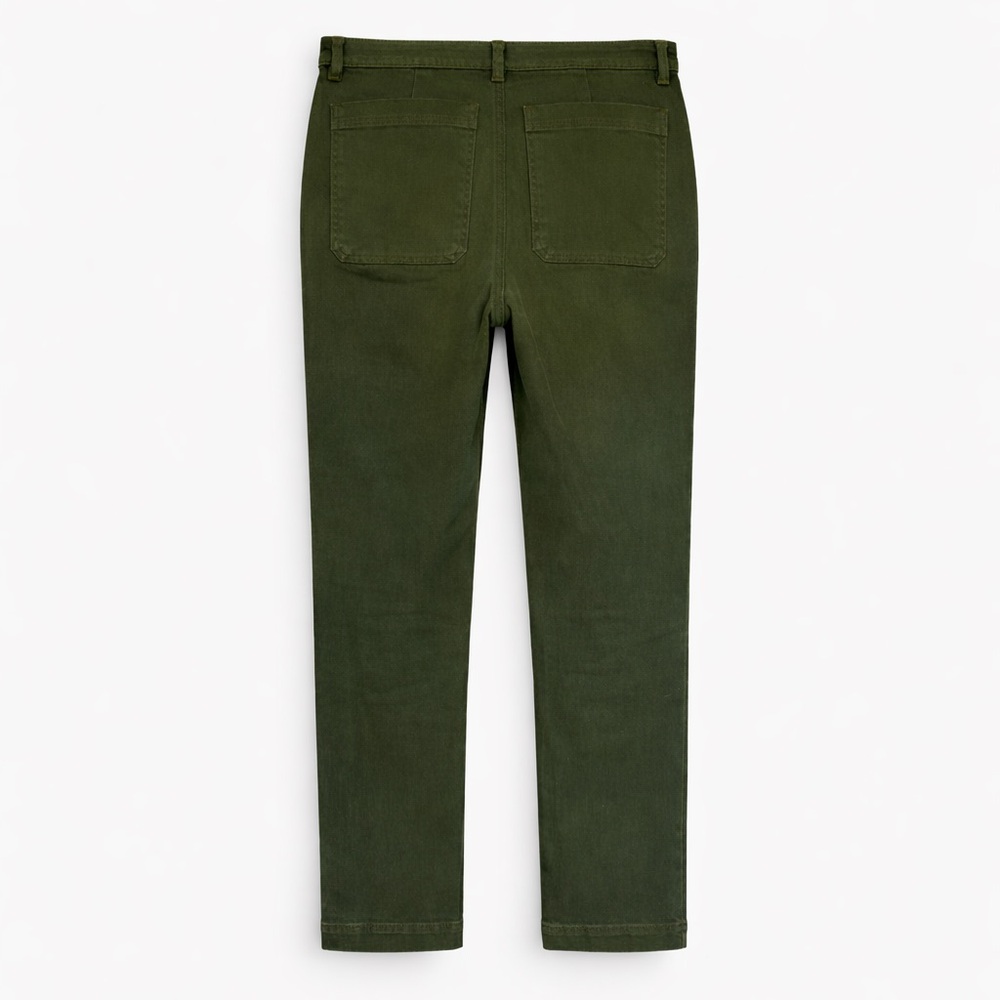 Everlane Straight Leg Olive Green Jeans Women’s Size 8 - Picture 3 of 8
